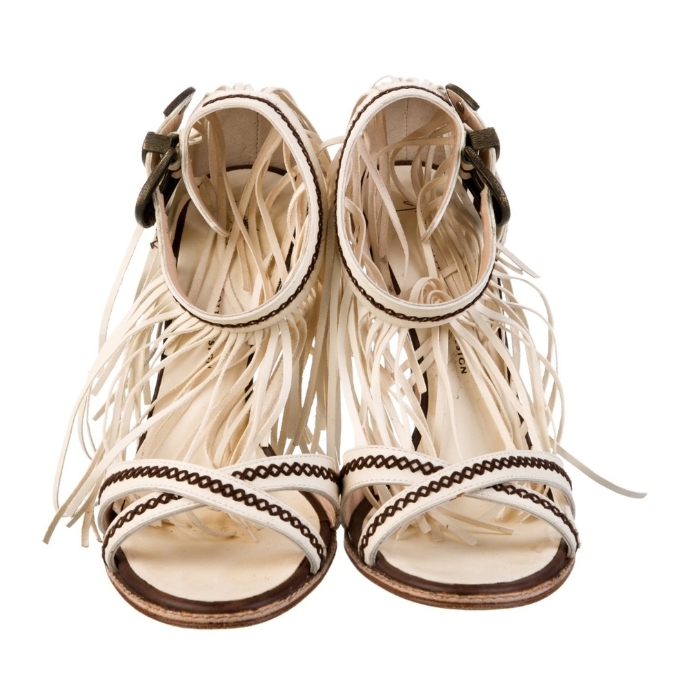 Cream Minimalist Thong Sandals